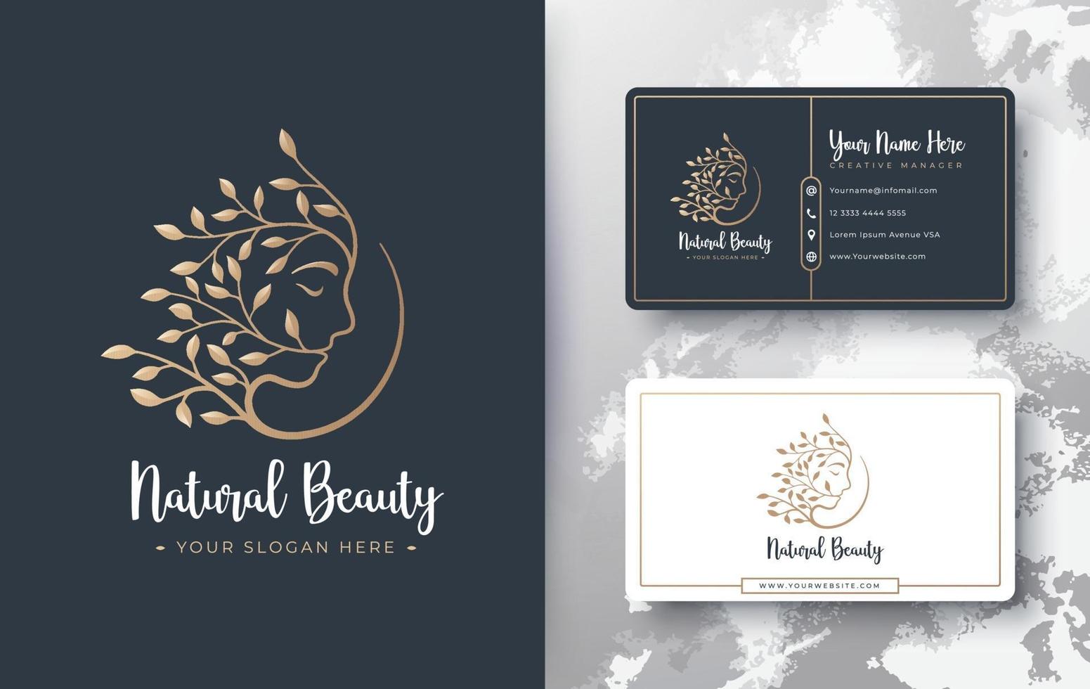beauty women logo design vector
