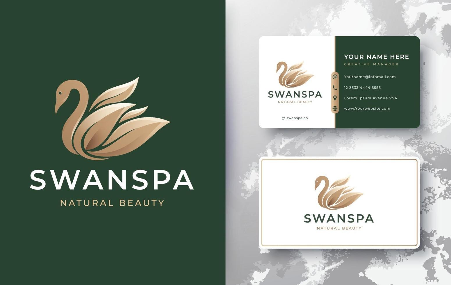 swan spa logo vector