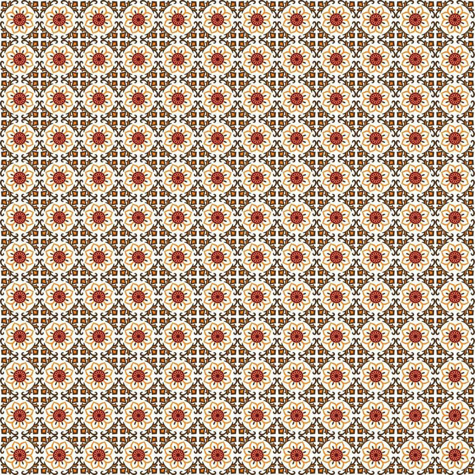 Indonesian batik motifs with very distinctive patterns vector