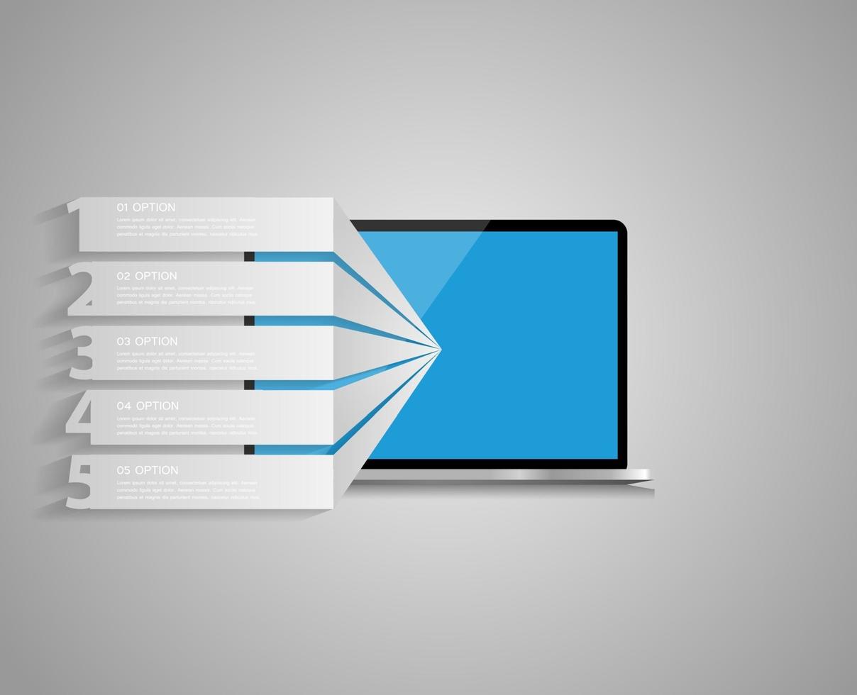 Infographic business template vector illustration