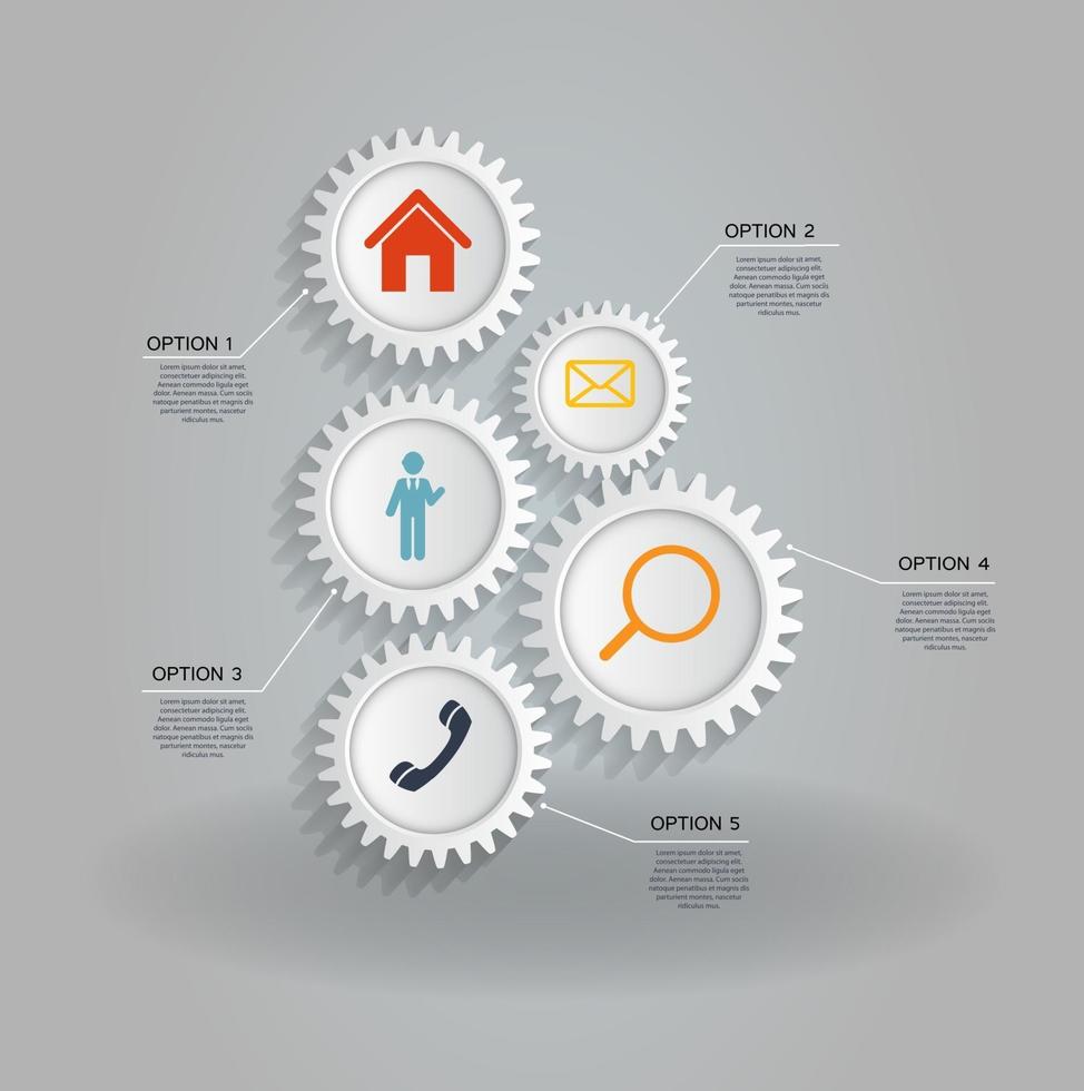 Infographic business template vector illustration