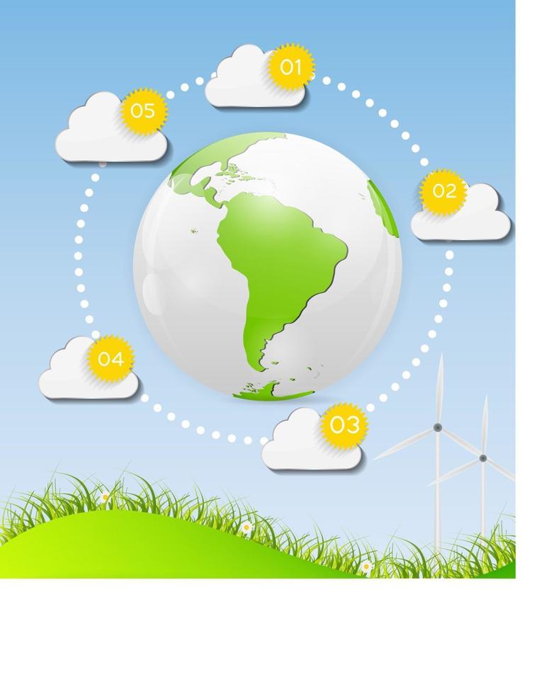 Ilustración de vector de plantilla de negocio de infografía