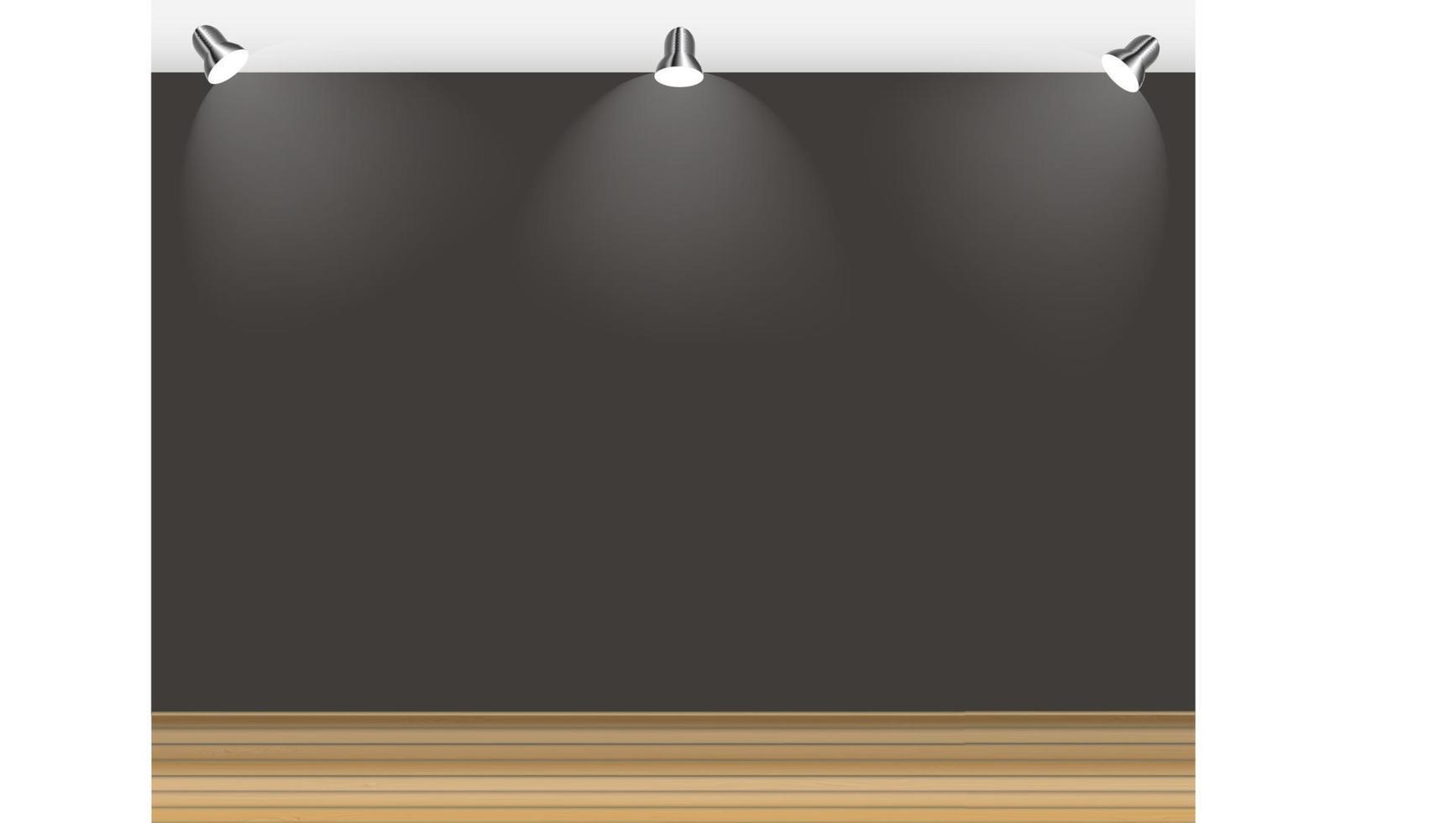Empty Wall for Your Text and Images, Vector Illustration