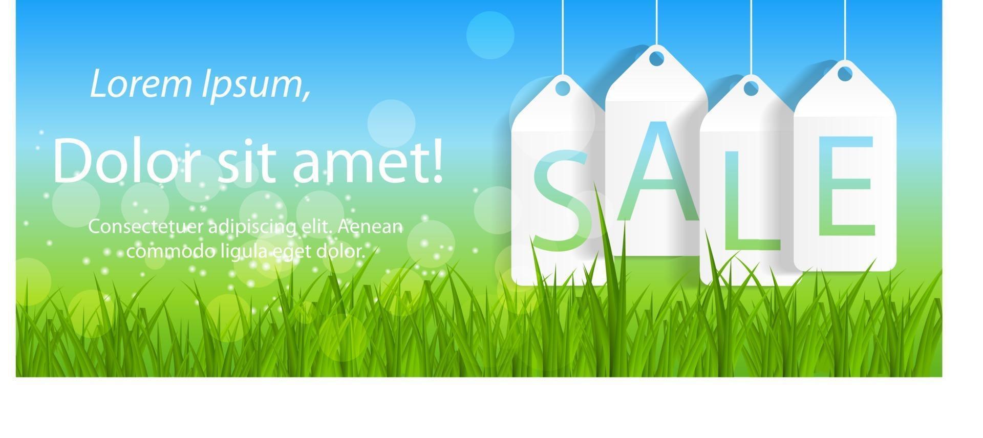 Sale Banner with Place for Your Text. Vector Illustration