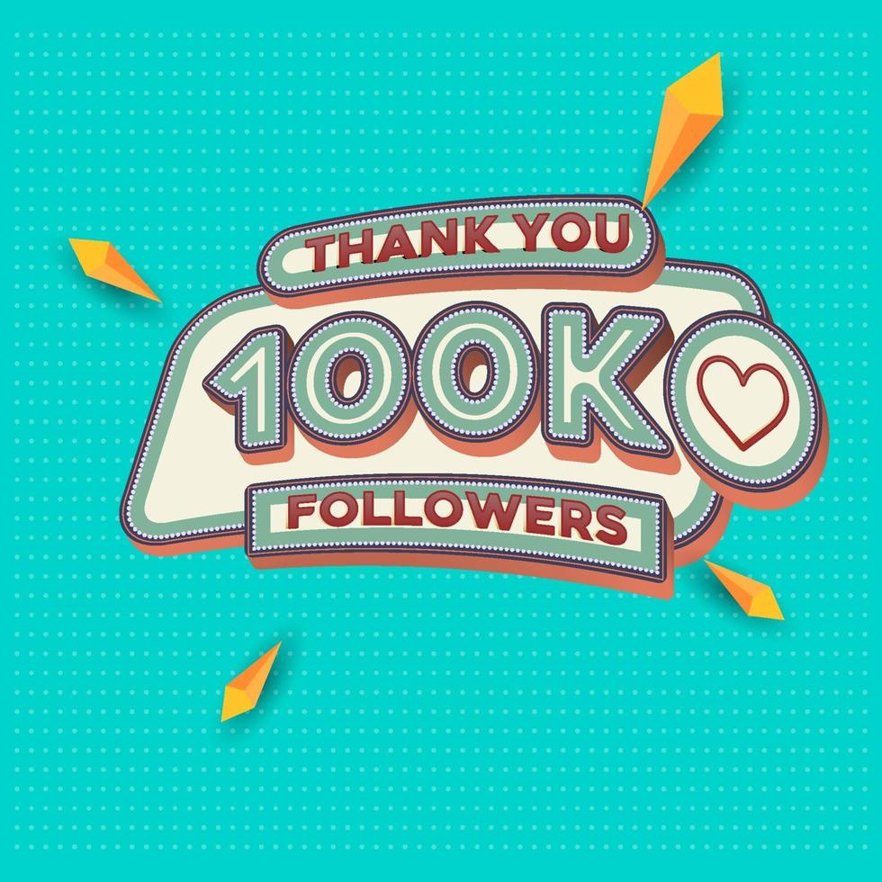 2000 followers square banner modern look vector