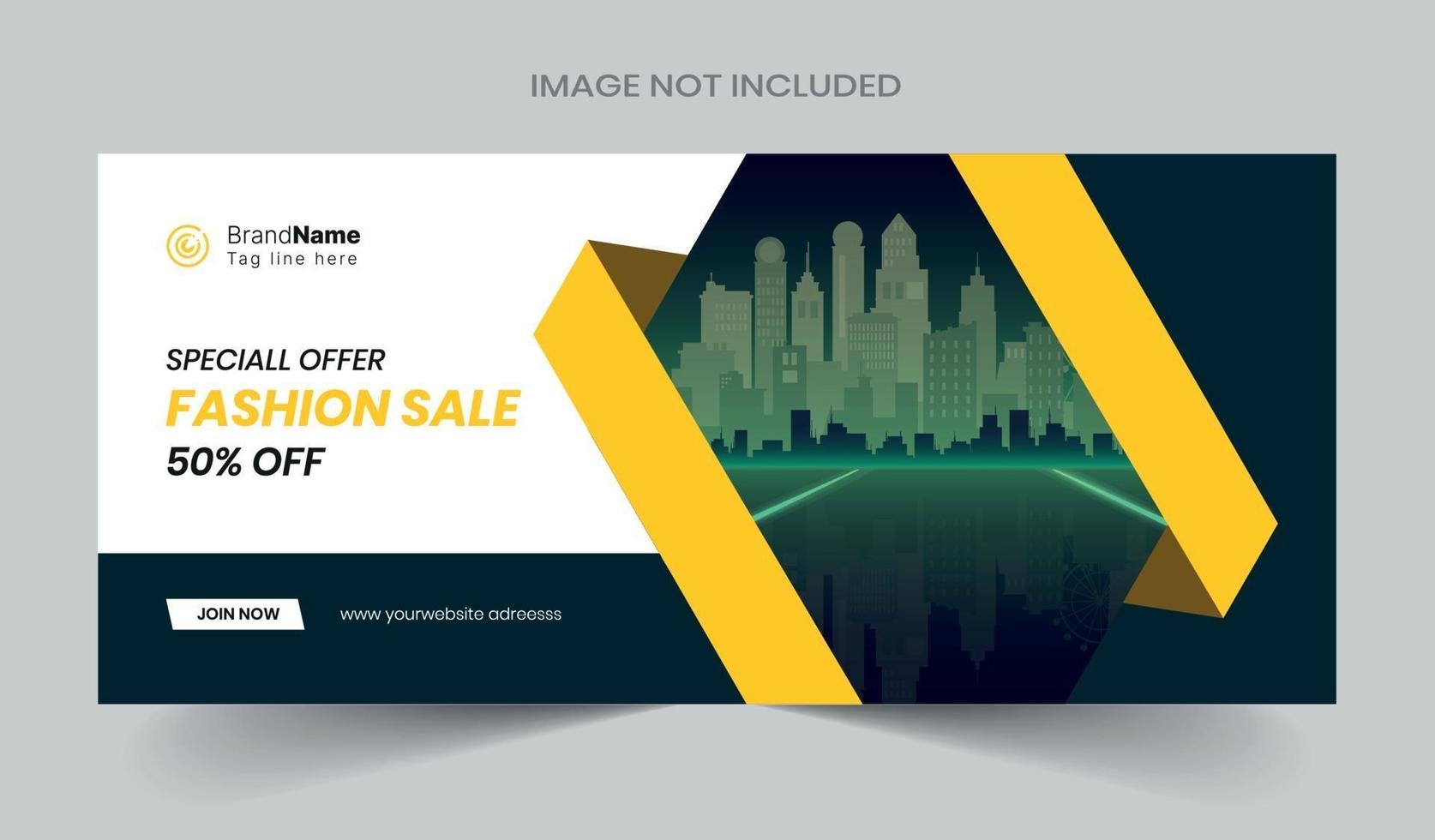 web banner template, social media banner template vector