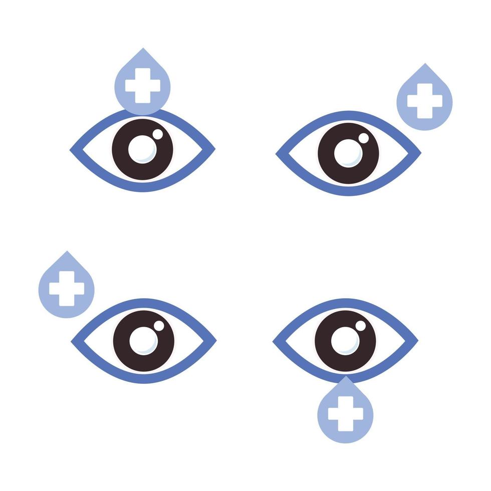 eye with medical sign icon. world sight day icon illustration vector