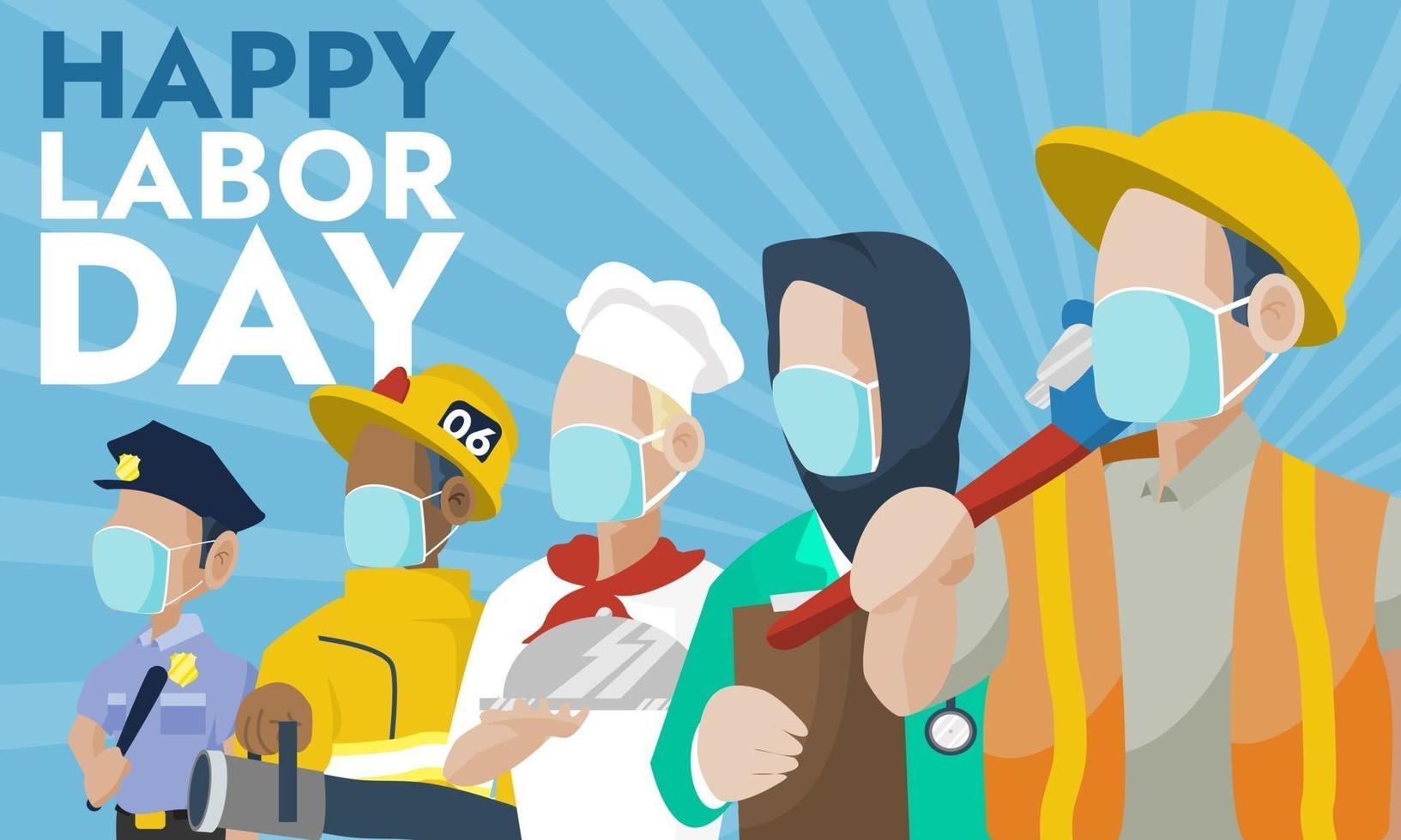 HAPPY LABOR DAY vector