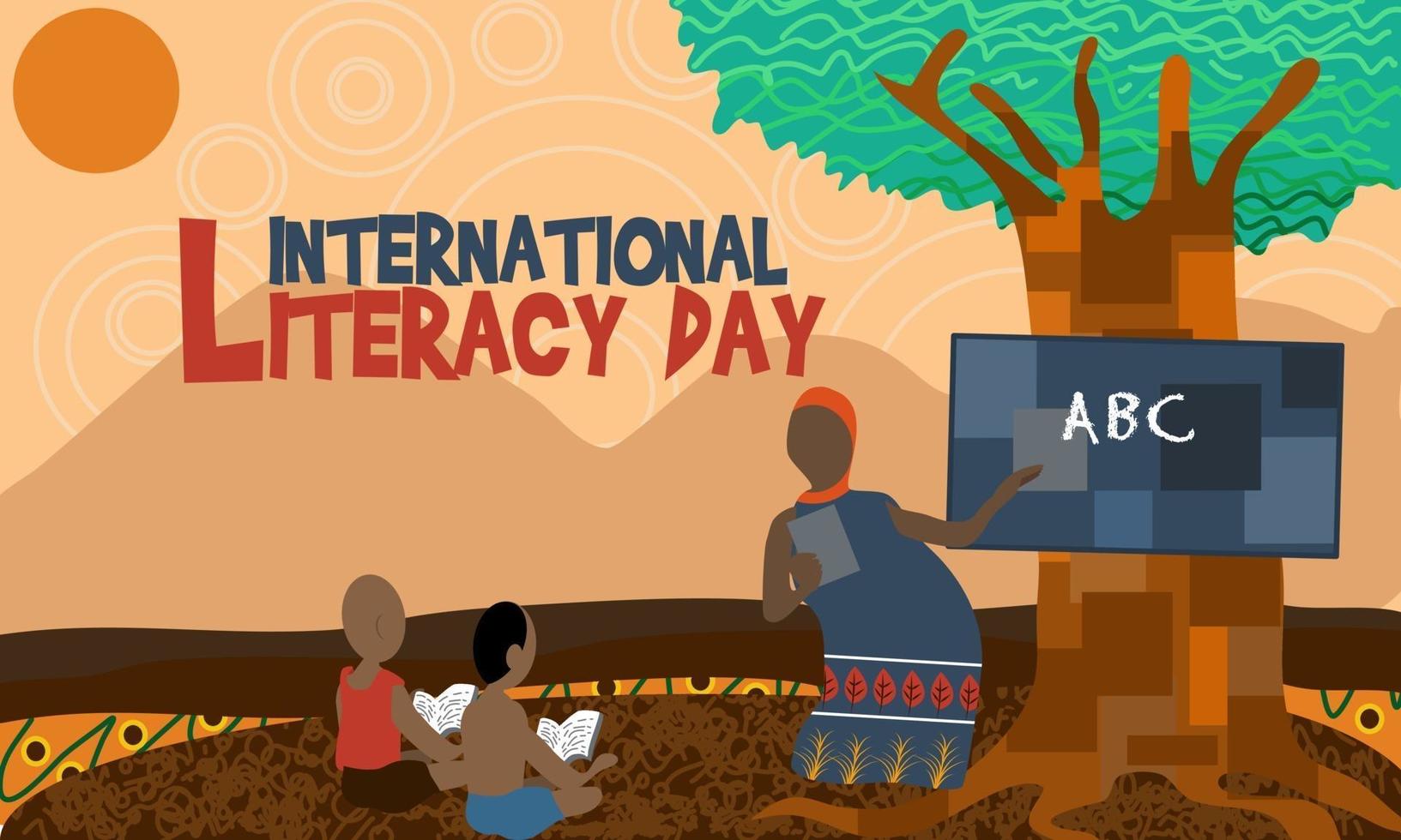 WORLD LITERACY DAY vector