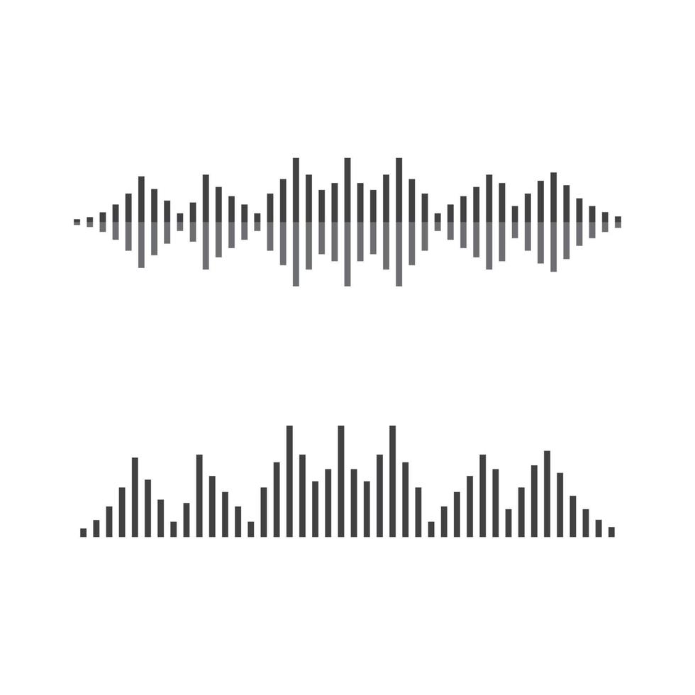 Sound wave images vector