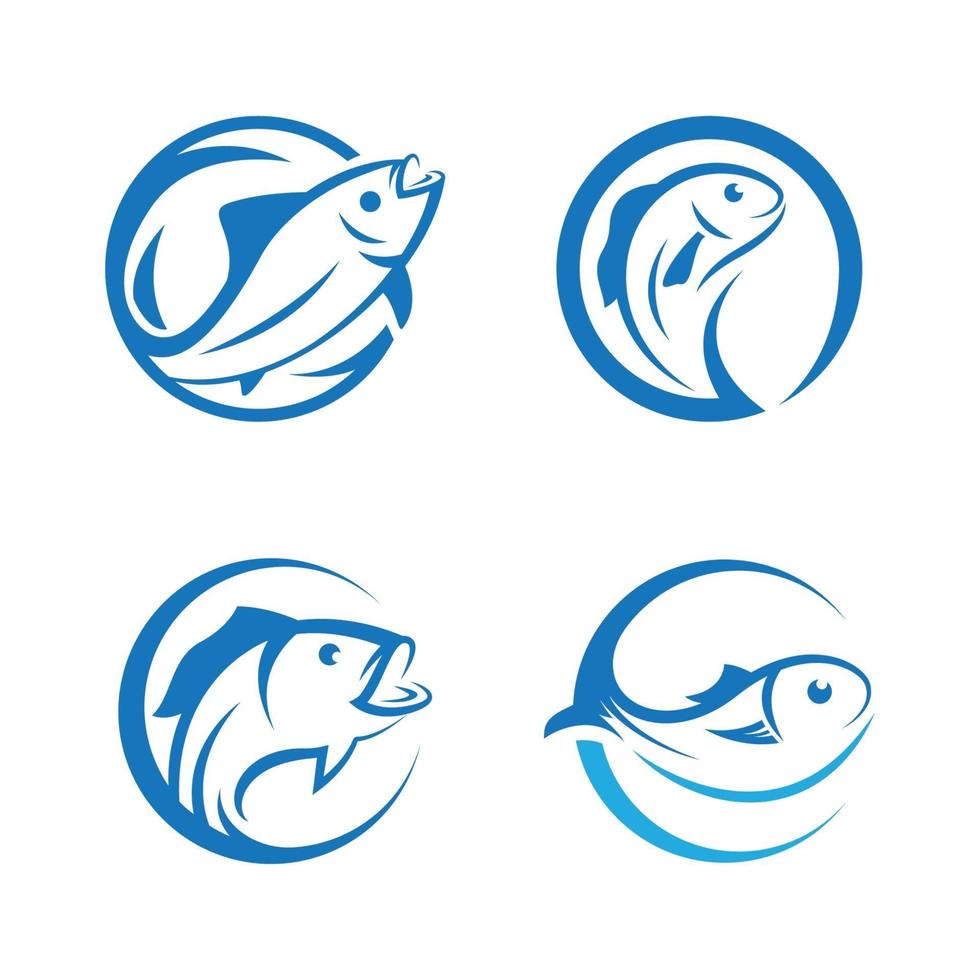 Ilustración de imágenes de logo de pescado vector