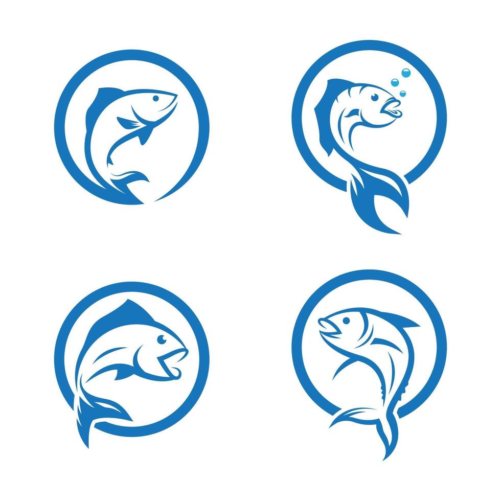 Ilustración de imágenes de logo de pescado vector