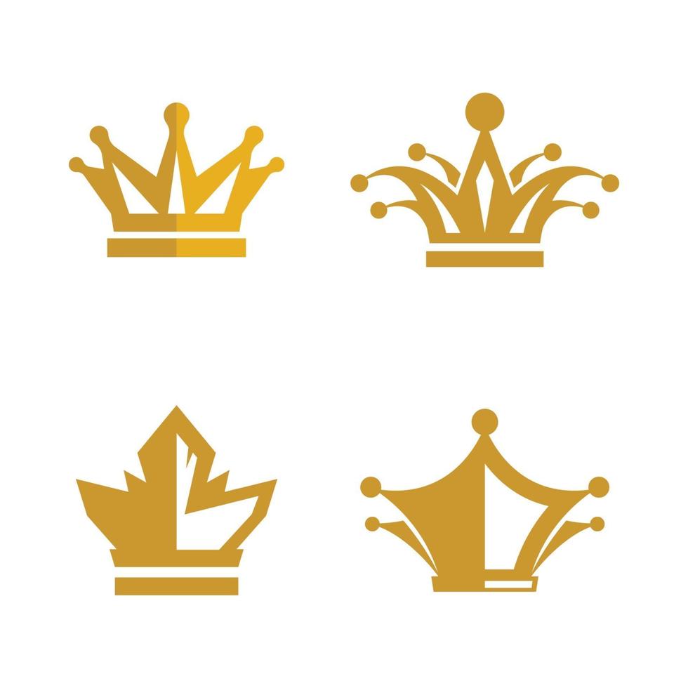 Crown logo template vector icon