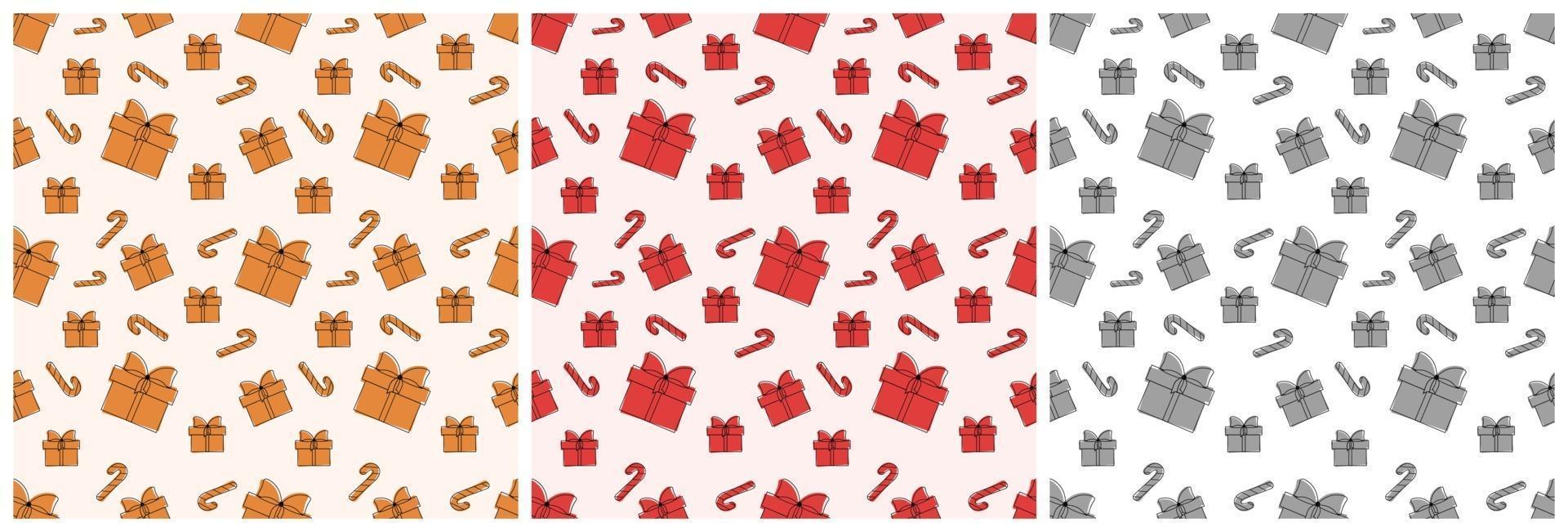 Christmas Background Seamless Pattern For Landing Page or Wallpaper vector