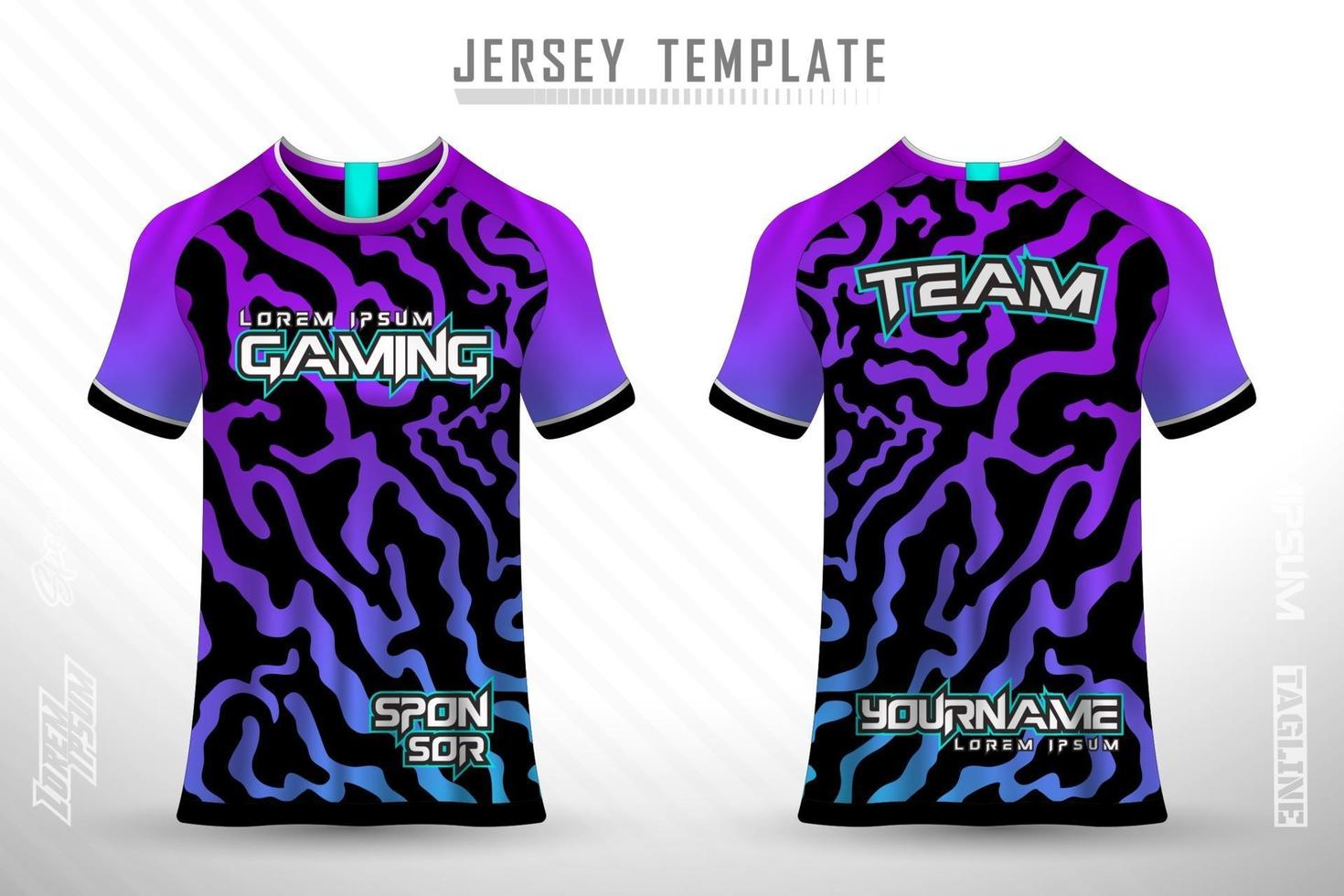 Sports jersey and t-shirt template sports jersey design vector mockup.