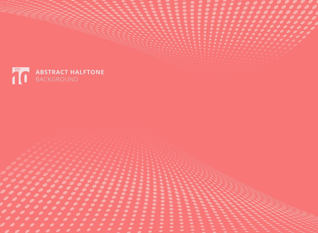 Abstract pattern pink halftone perspective background. vector