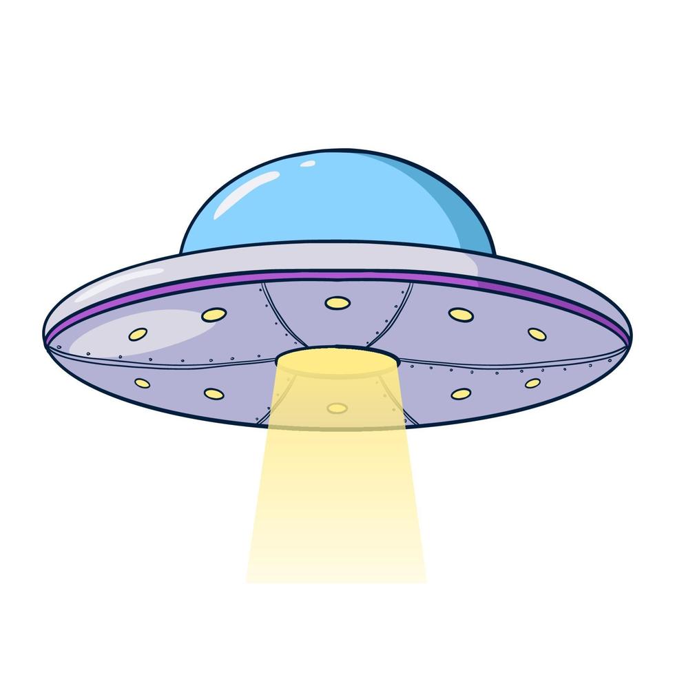 Cartoon UFO Illustration vector