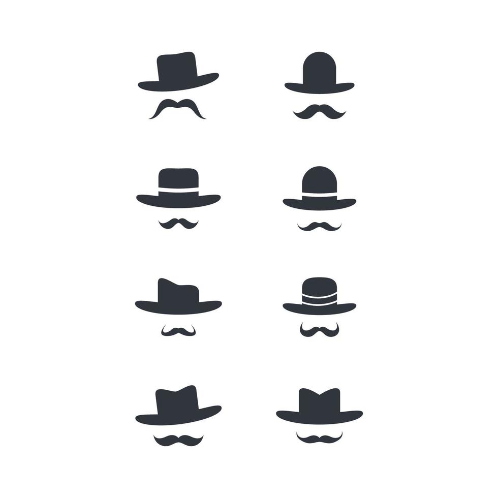 coboy hat logo images illustration vector