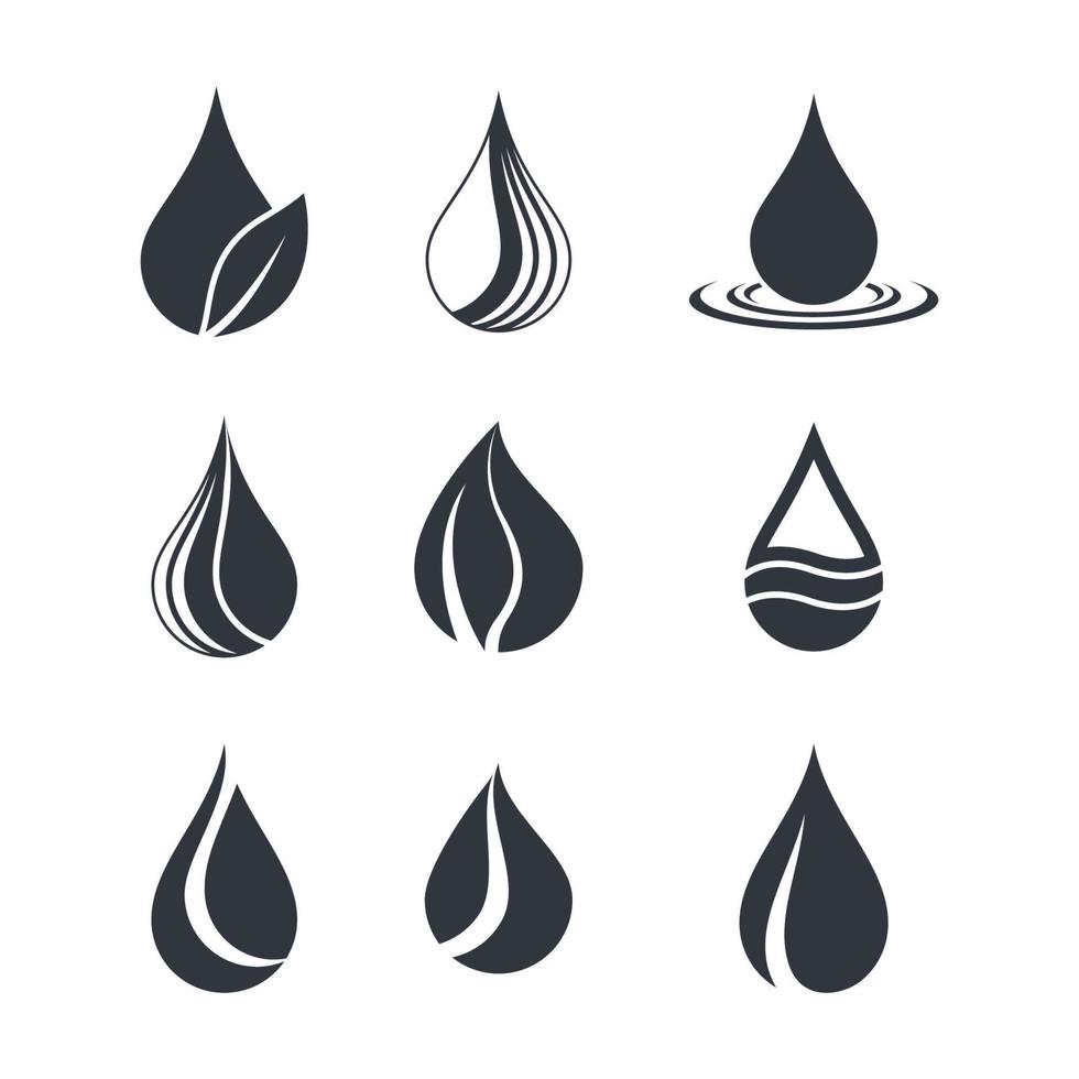 Water drop logo images vector