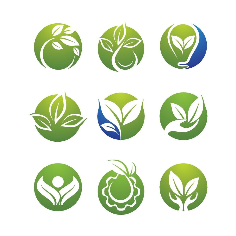 Ecology logo images illustration vector