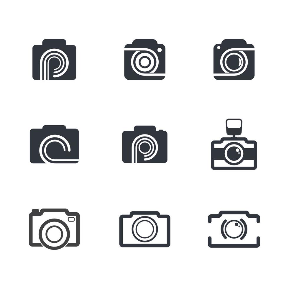 Camera logo images vector
