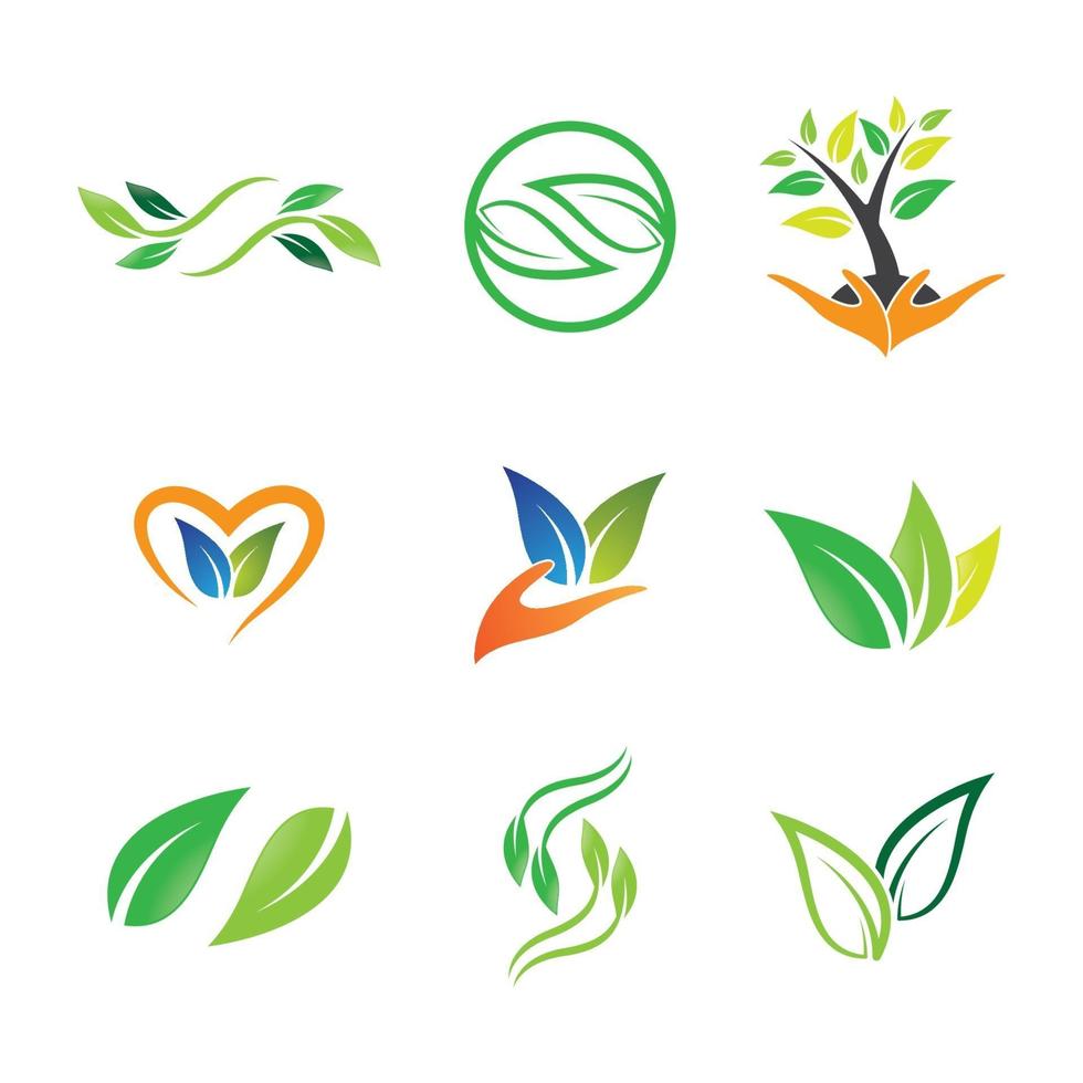 ecología logo imágenes ilustración vector