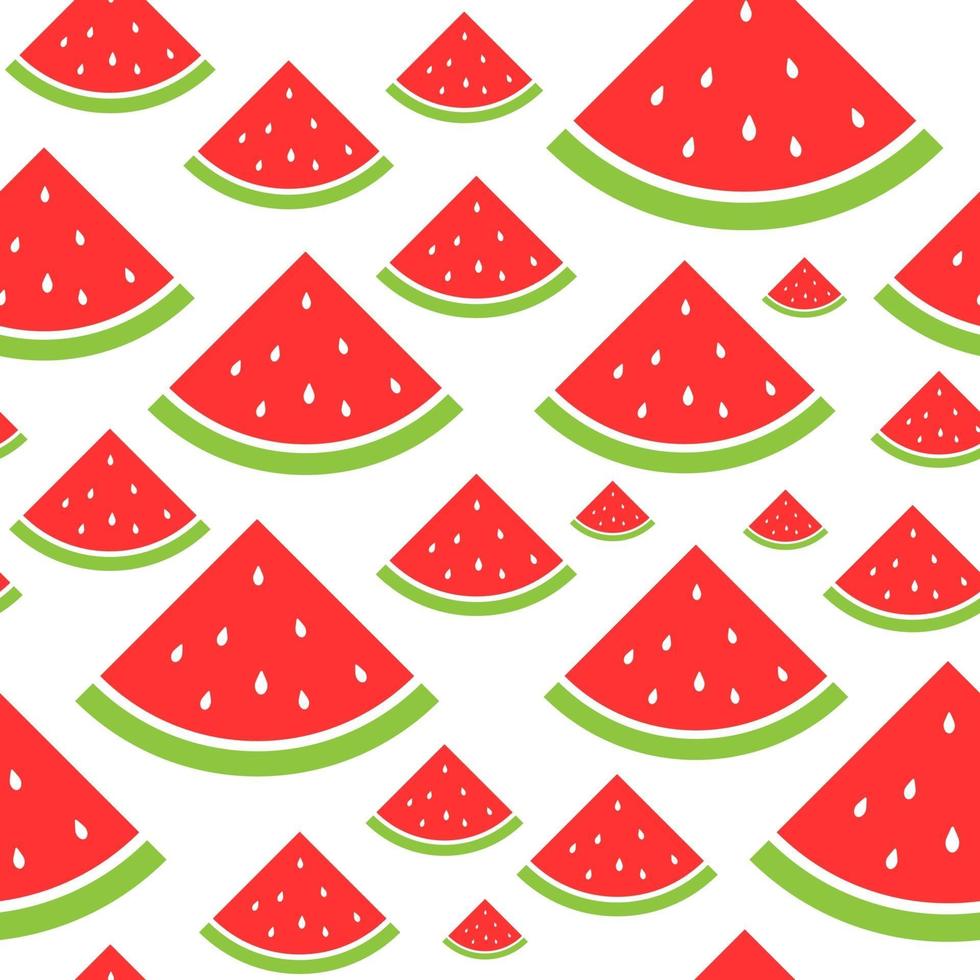 Watermelon Seamless Pattern vector