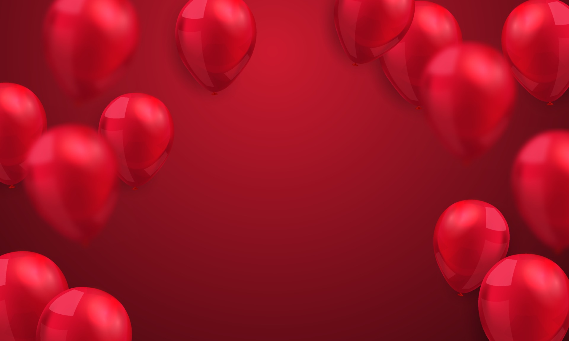 Red balloons, concept design template holiday, background Celebration  3207455 Vector Art at Vecteezy