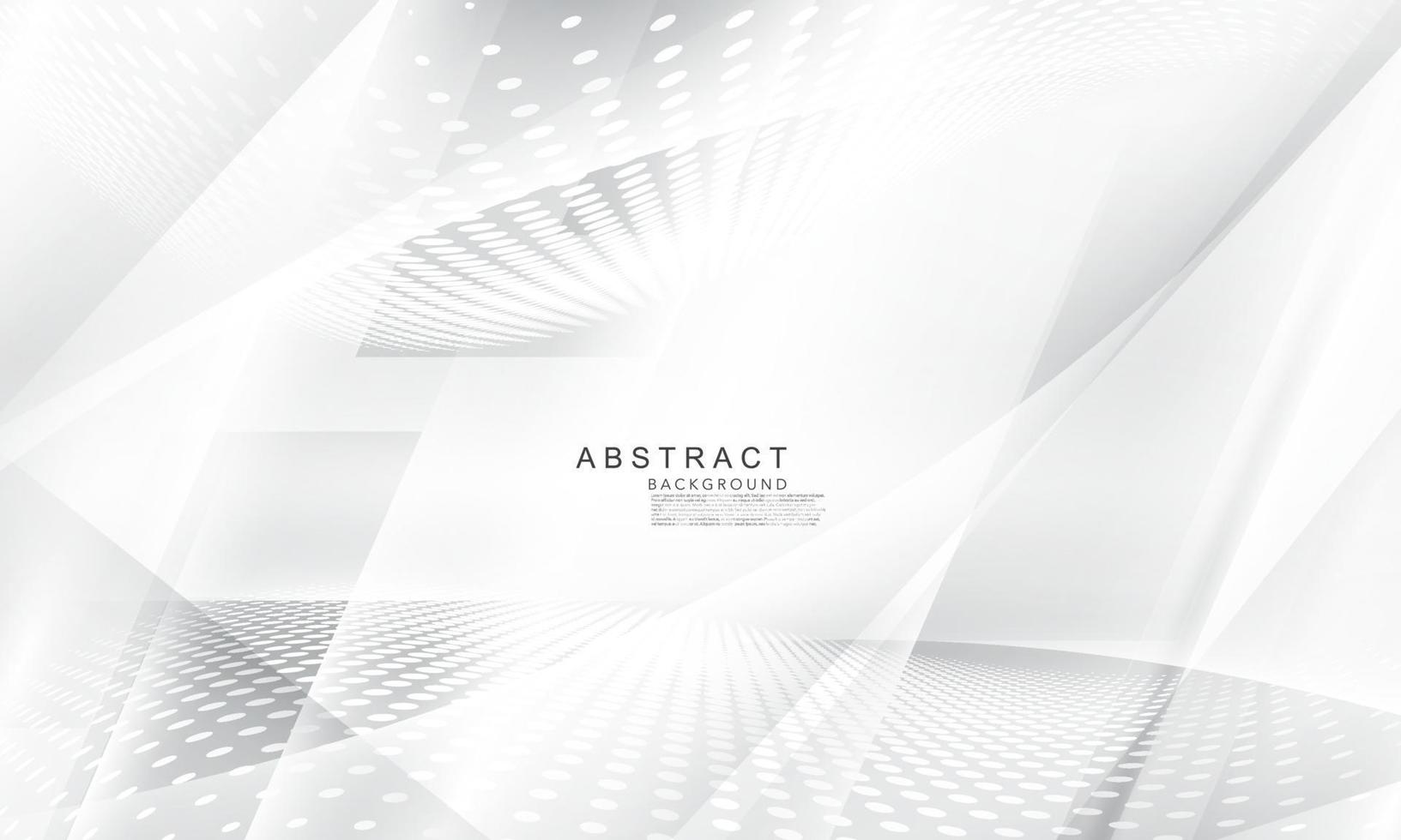 Abstract white background poster with dynamic. technology network vector