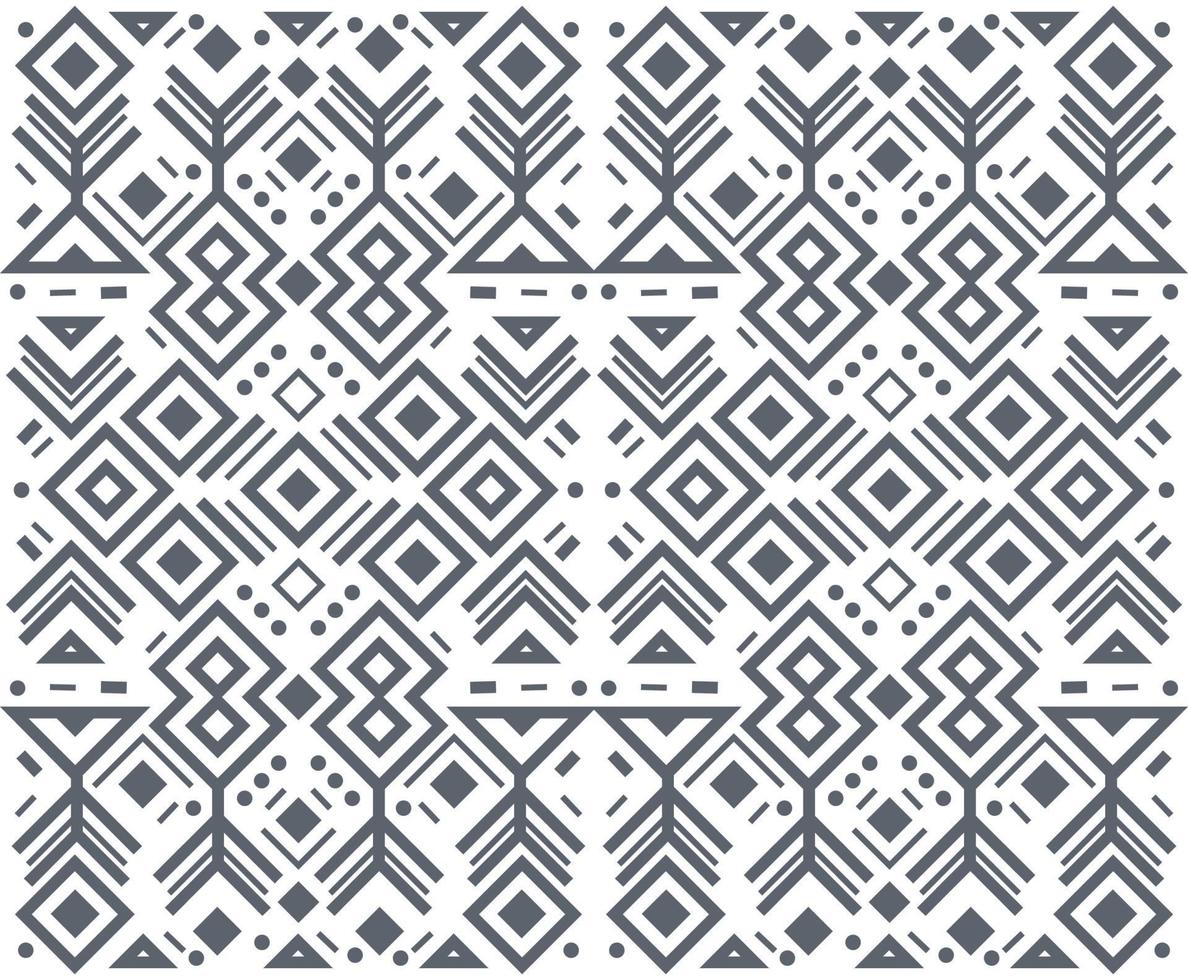 Navajo black and white seamless patterns vector