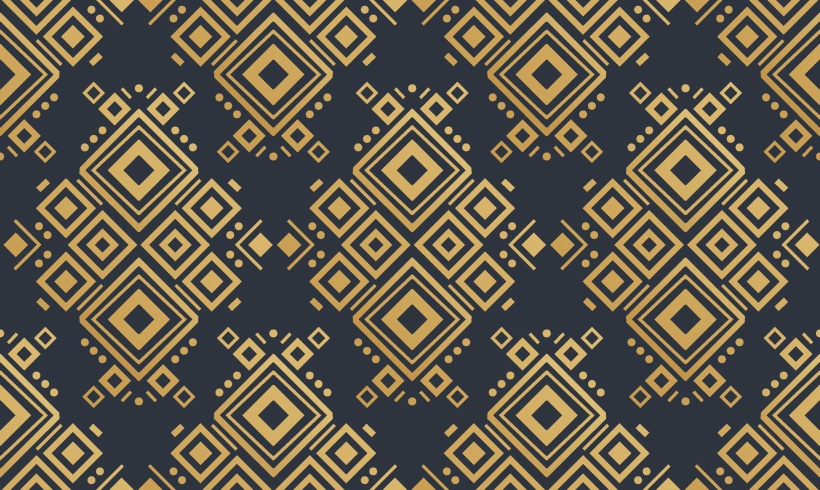 Navajo gold elements seamless patterns and abstract aztec elements vector