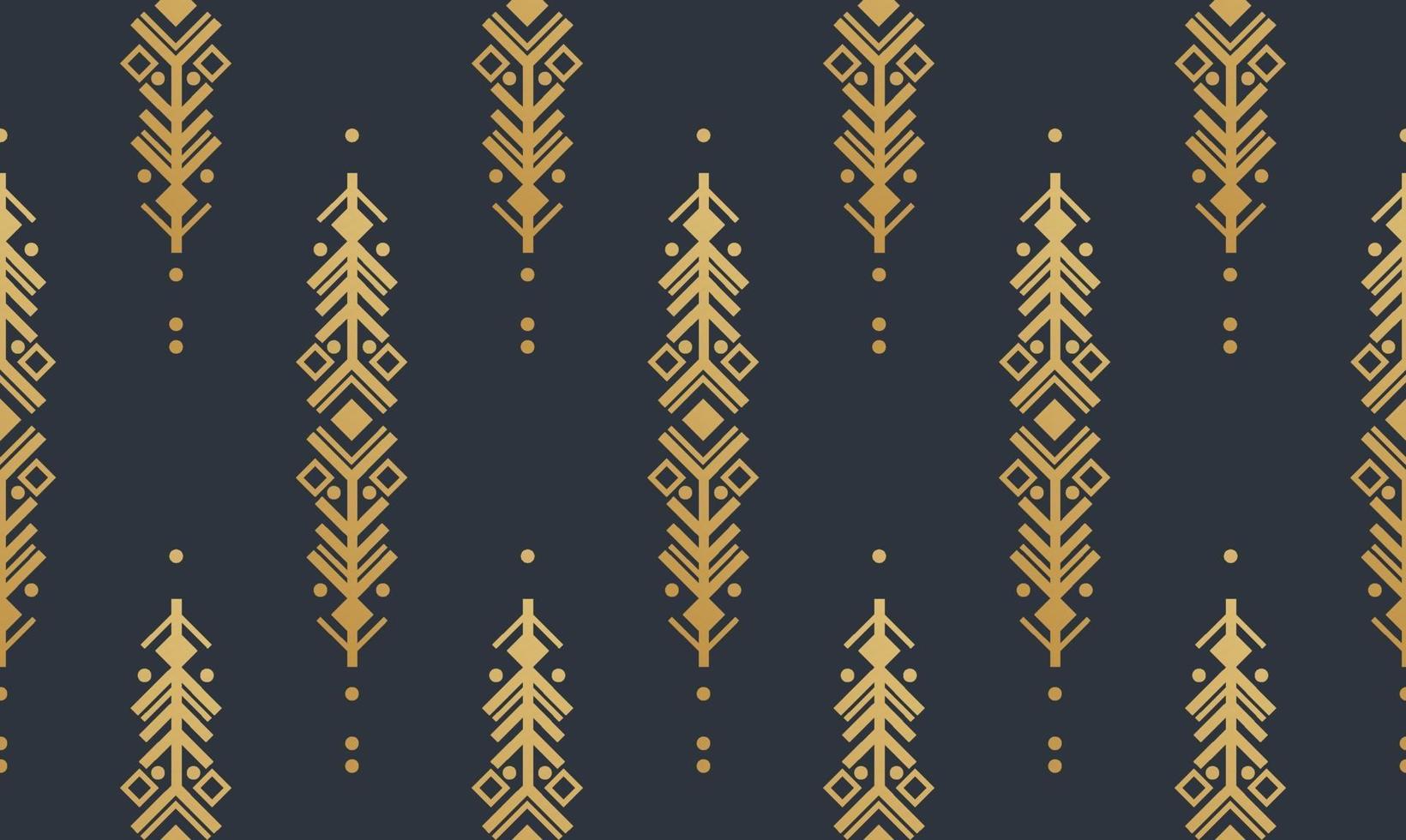 Navajo gold elements seamless patterns and abstract aztec elements vector