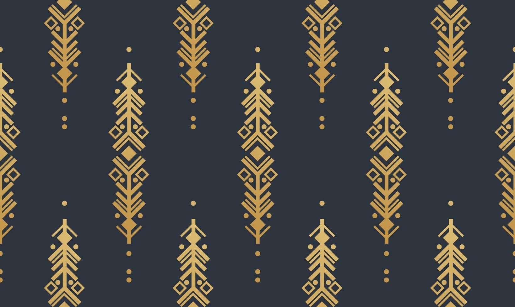 elementos de oro navajo patrones sin fisuras y elementos aztecas abstractos vector