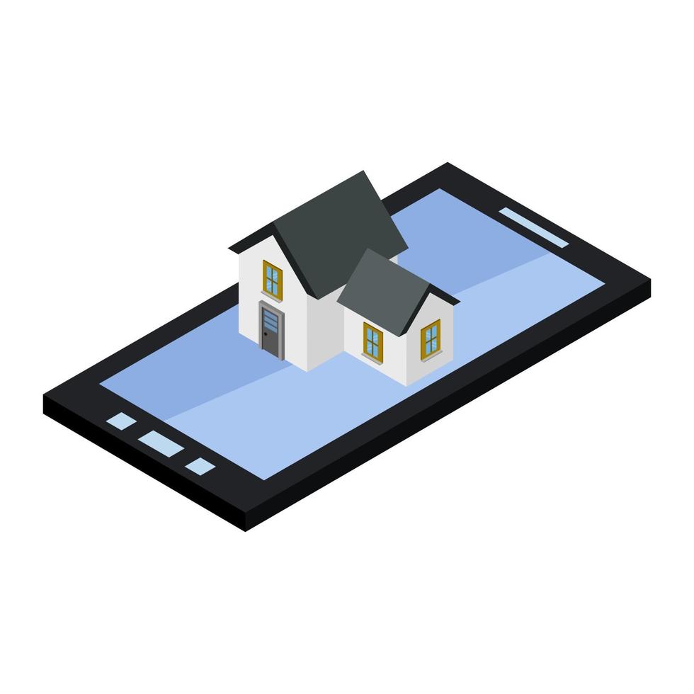 Buy house isometric on a white background vector