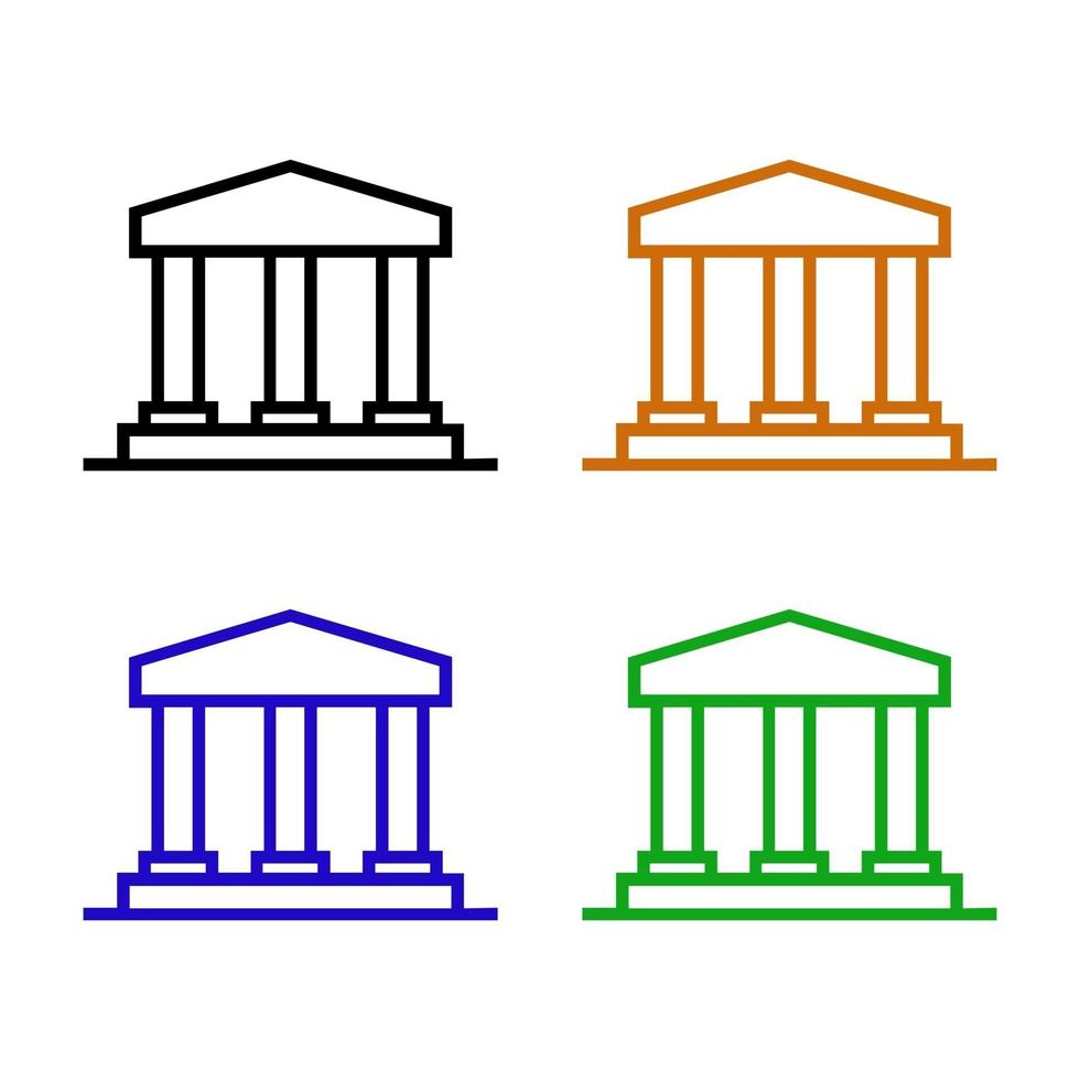 Temple illustrated on a white background vector