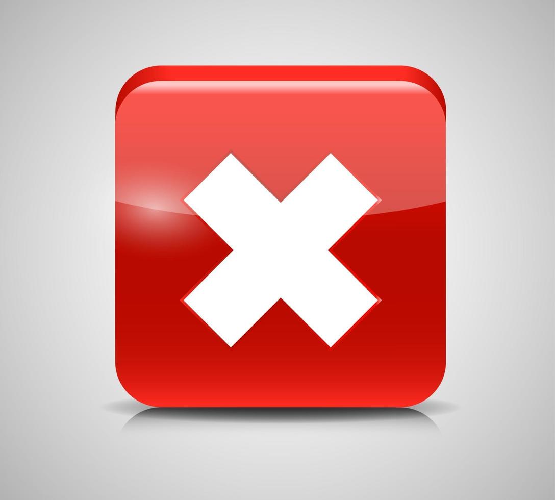 Vector Red Check Mark Icons
