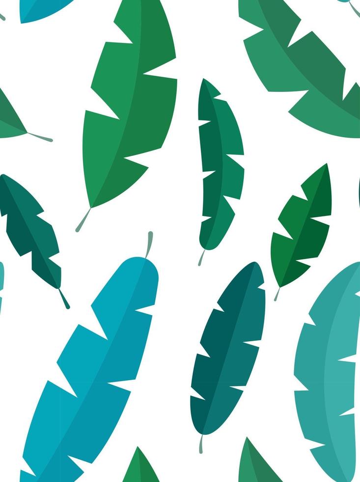 Simple tropical leaves seamless pattern background. vector