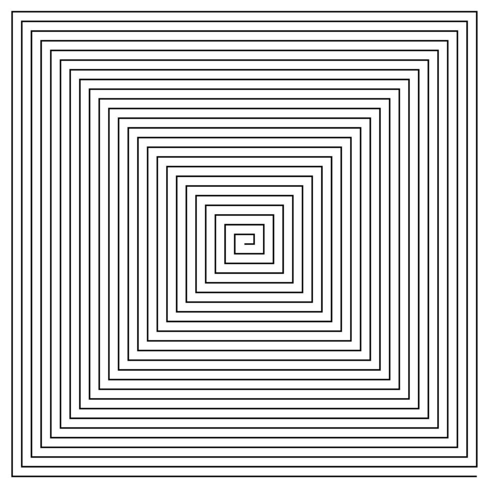 Black and White Hypnotic Background. Vector Illustration.