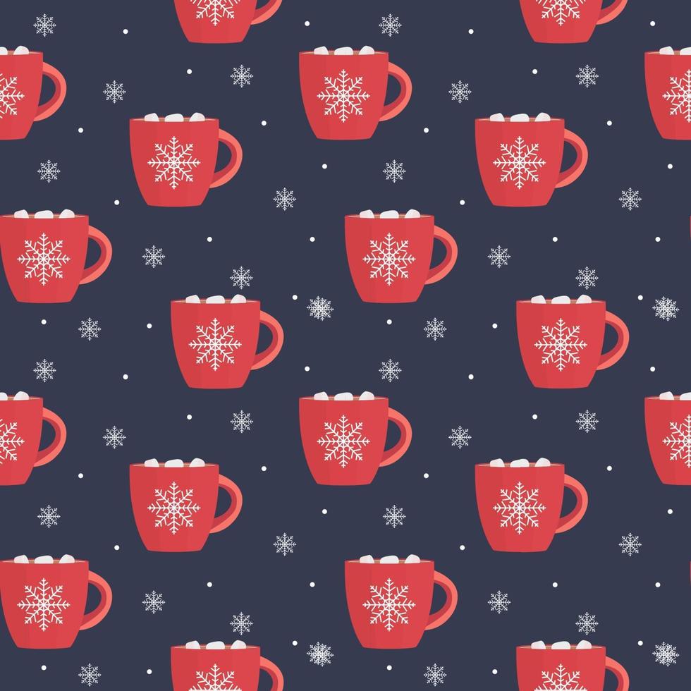 Hot chocolate seamless pattern winter snowflake Background. 3208685 Vector Art at Vecteezy Hot chocolate seamless pattern winter snowflake Background. 3208685 Vector Art at Vecteezy