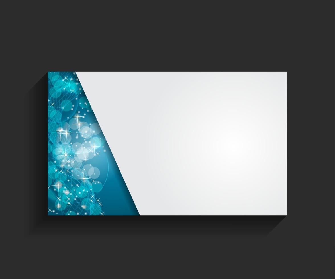 Template for Business Card Vector Illustration