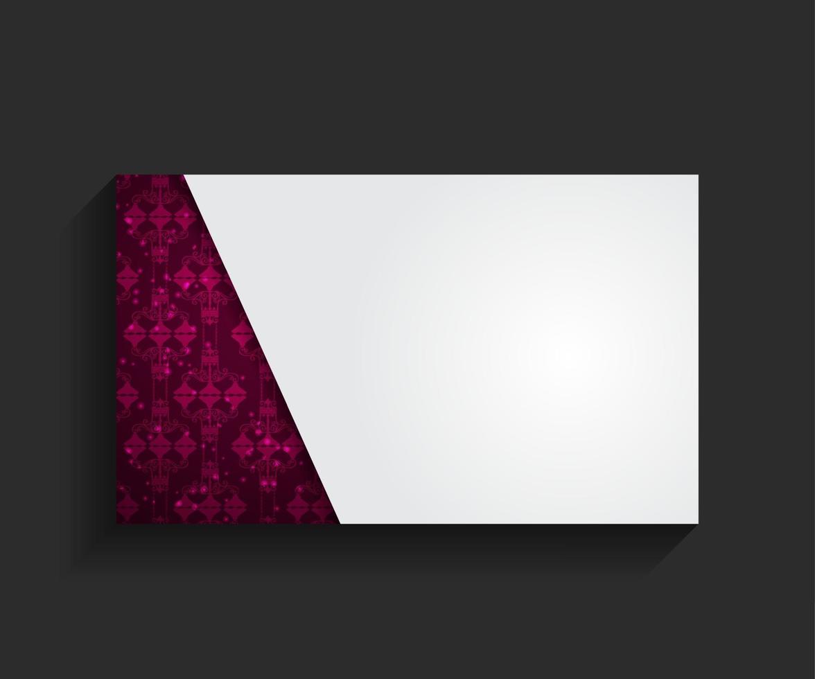 Template for Business Card Vector Illustration