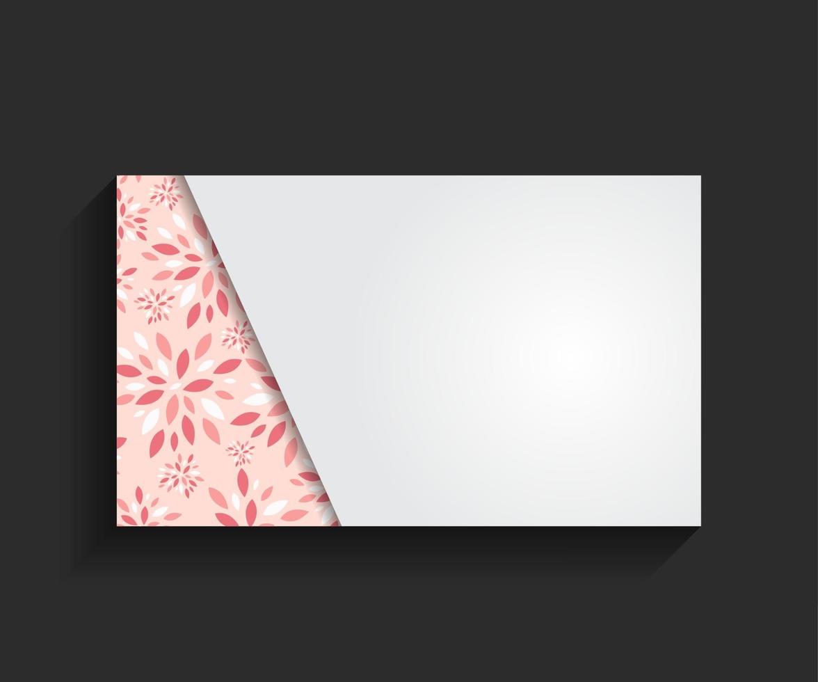 Template for Business Card Vector Illustration