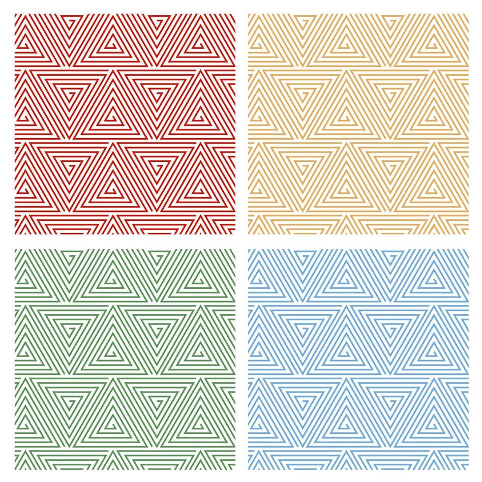 Multicolored Hypnotic Background Seamless Pattern. vector