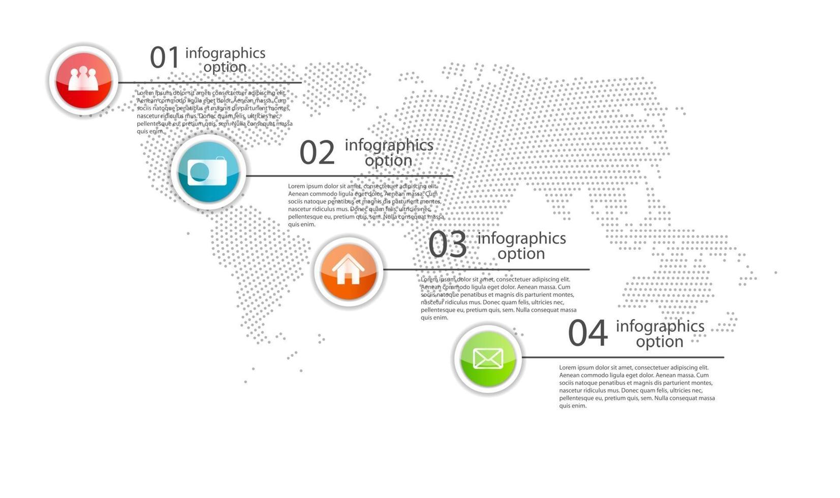 Ilustración de vector de plantilla de negocio de infografía