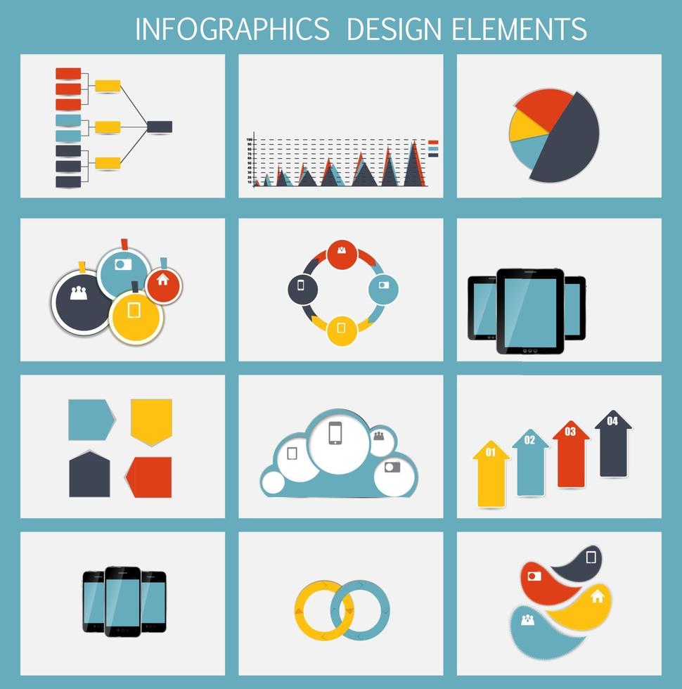 Ilustración de vector de plantilla de negocio de infografía