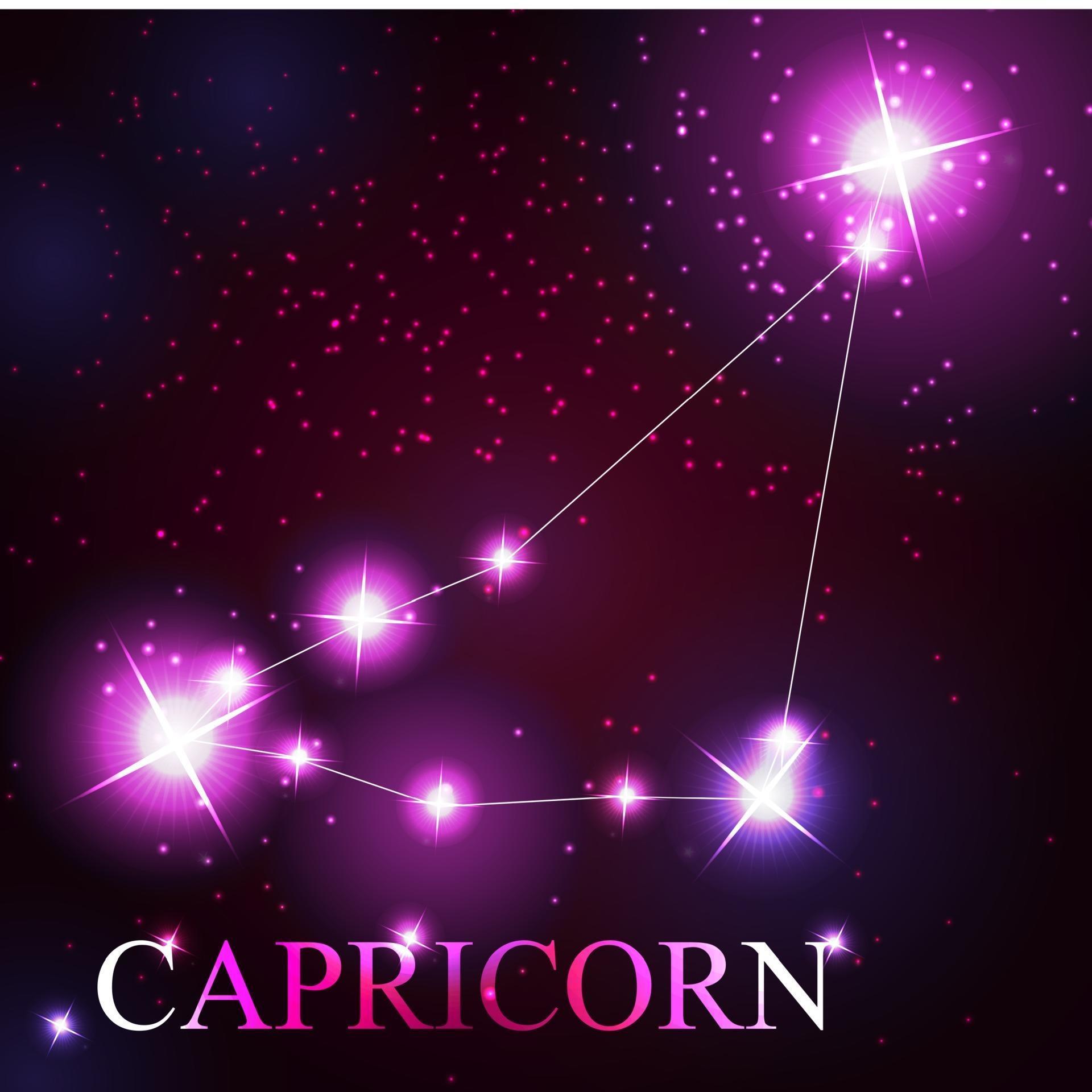 Capricornio signo del zodíaco de las hermosas estrellas brillantes