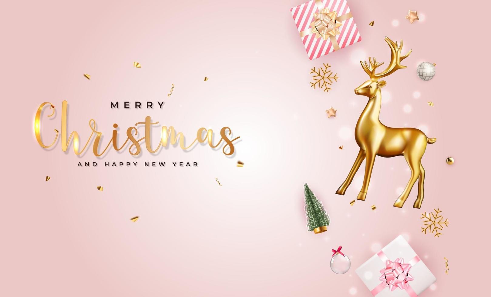 Christmas Holiday Party Background. Happy New Year vector