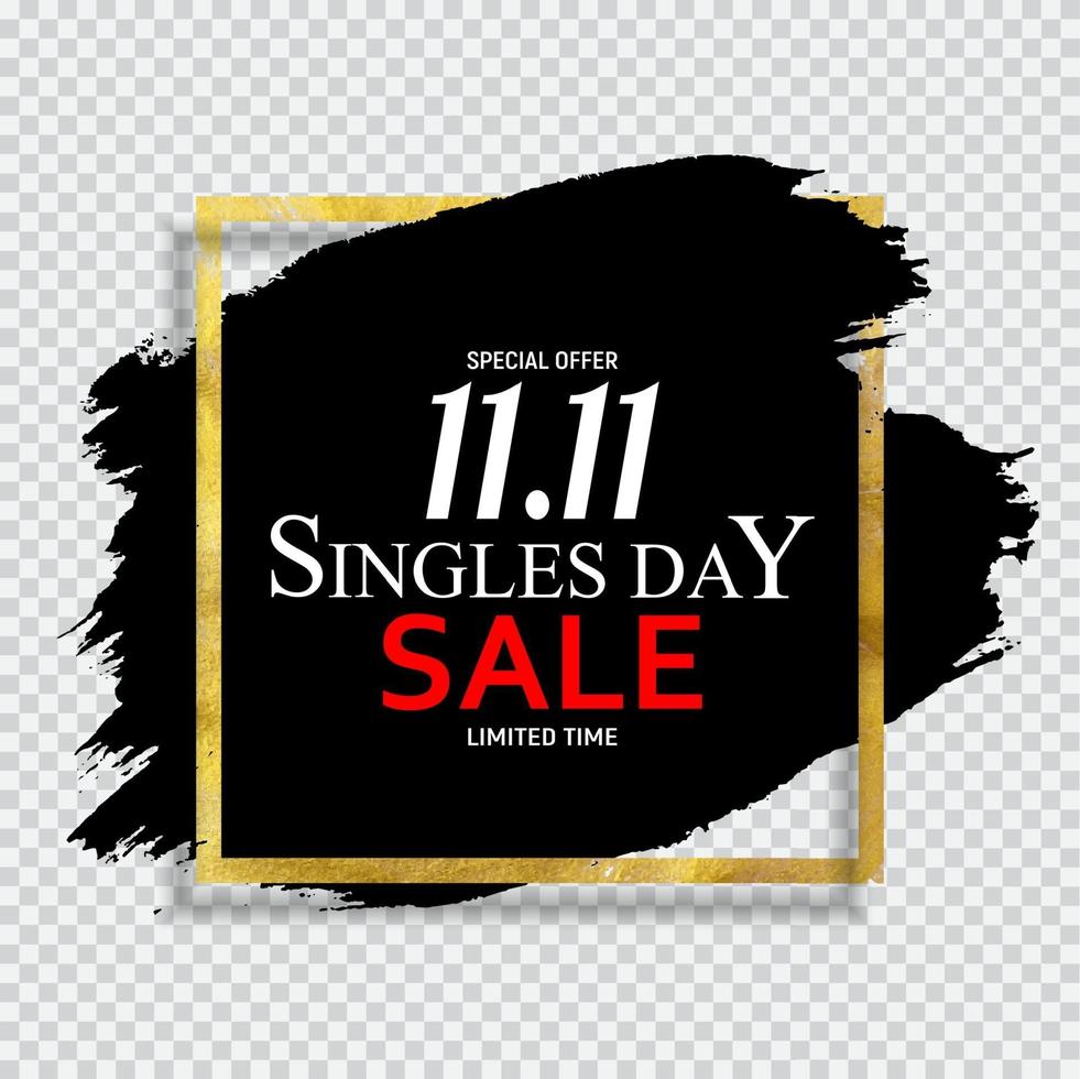 November 11 Singles Day Sale. Vector Illustration