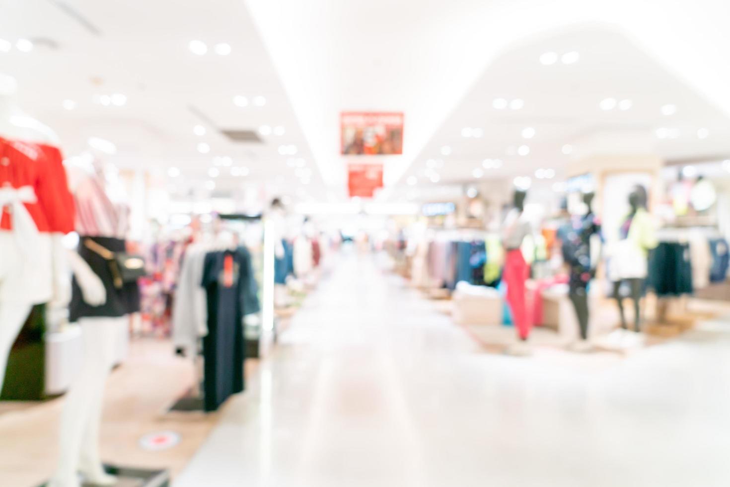 Abstract blur shop and retail store in shopping mall for background photo