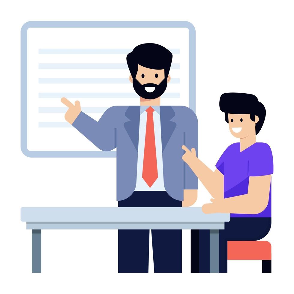 Office Meeting and Discussion vector